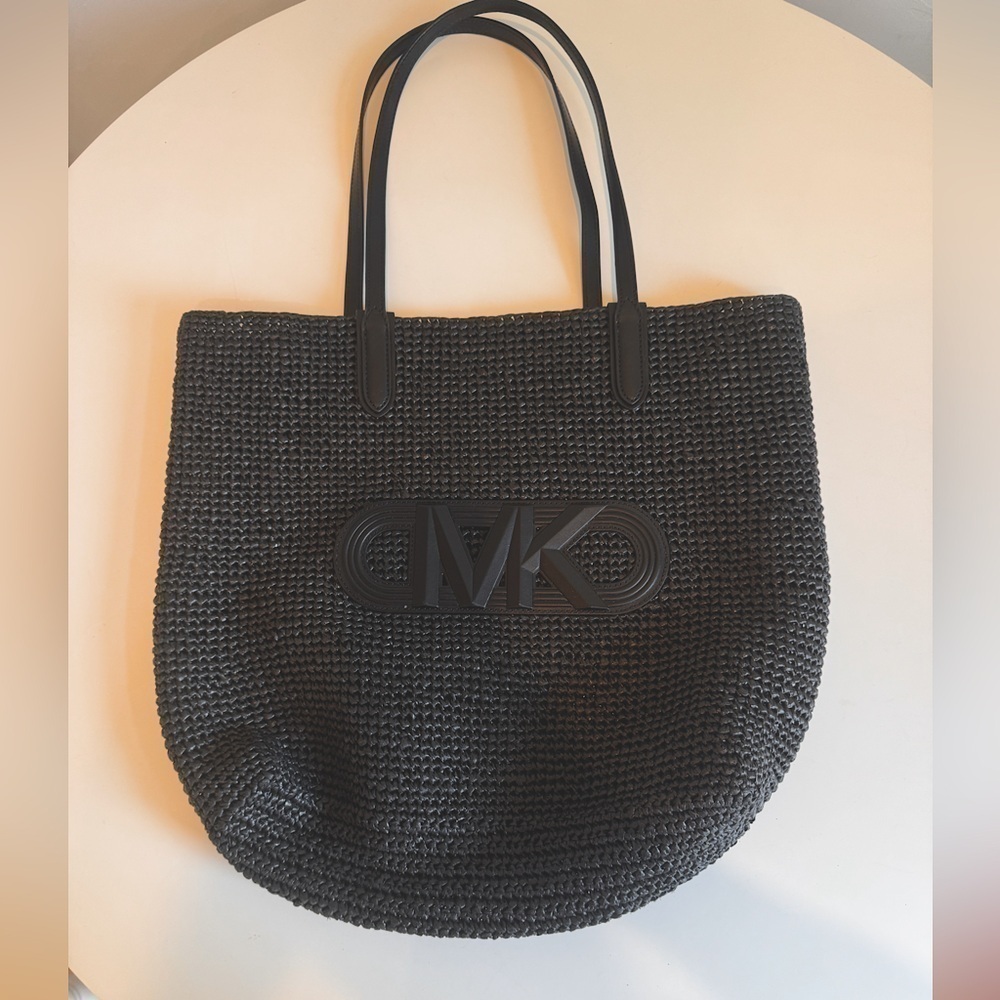 Michael Kors Black Woven Bag